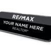 Framed Name Tag - Black/Silver RE/MAX 1x3 Name Tag
