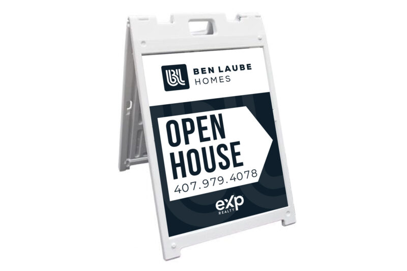 Ben Laube Homes | 18 x 24 Signicade® MDX A-Frame sign