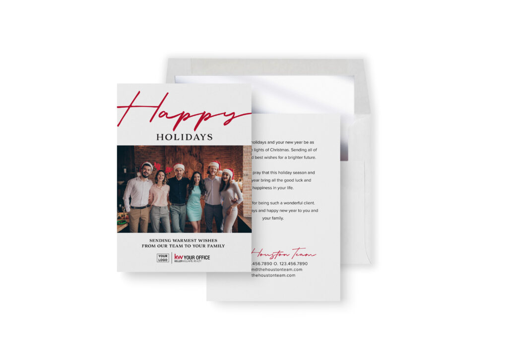 Holiday Postcards - Happy Holidays with Photo