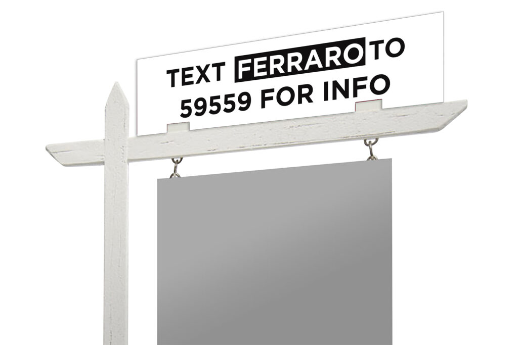 Ferraro Team 3mm PVC Sign Riders 24" x 6"