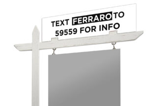 Ferraro Team 3mm PVC Sign Riders 24" x 6"